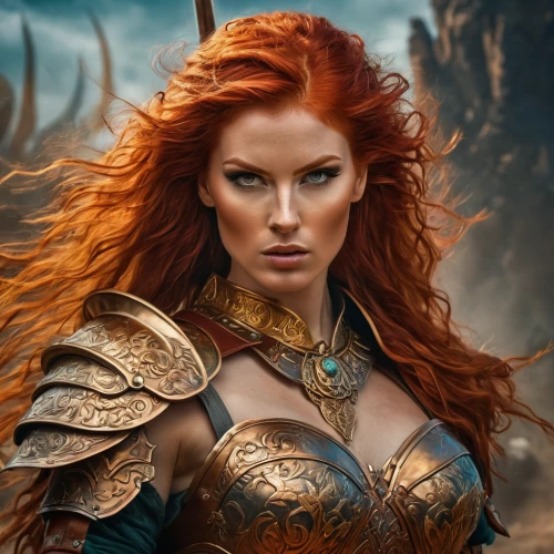 female warrior,fantasy woman,warrior woman,celtic queen,heroic fantasy,massively multiplayer online role-playing game,fantasy art,sorceress,strong woman,firestar,celtic woman,redheads,breastplate,strong women,the enchantress,fantasy warrior,catarina,fantasy portrait,full hd wallpaper,fantasy picture,Photography,General,Fantasy