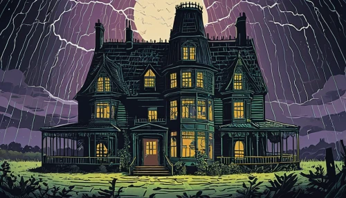 witch's house,the haunted house,halloween poster,house silhouette,halloween illustration,witch house,haunted house,ghost castle,creepy house,haunted castle,victorian,victorian house,lonely house,house,the house,halloween wallpaper,house painting,house insurance,haunted,cottage,Art,Artistic Painting,Artistic Painting 50