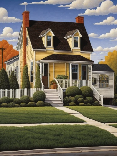 home landscape,house painting,houses clipart,grant wood,house painter,david bates,residential house,house shape,house sales,house purchase,woman house,house drawing,white picket fence,traditional house,residential property,little house,country house,cottage,country cottage,small house,Conceptual Art,Daily,Daily 33