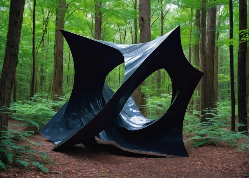 steel sculpture,sculpture park,sculptor ed elliott,garden sculpture,klaus rinke's time field,cocoon,cloak,blue leaf frame,harness cocoon,kinetic art,unfolding,art forms in nature,environmental art,installation,public art,scuplture,folding,tarp,tent camping,tent anchor,Unique,3D,Modern Sculpture