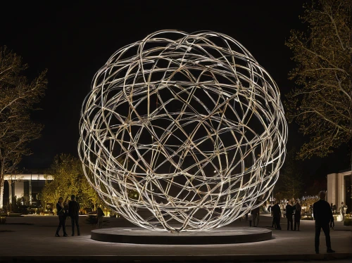 steel sculpture,armillary sphere,kinetic art,spirit ball,glass sphere,wire sculpture,spheres,glass ball,steelwool,drawing with light,christmas tree ball,garden sculpture,light art,the ball,sculpture park,paper ball,bauble,torus,public art,kristbaum ball,Photography,Documentary Photography,Documentary Photography 31