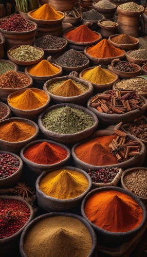colored spices,indian spices,spice market,spice souk,spices,spice mix,herbs and spices,masala,five-spice powder,rajasthani cuisine,baharat,ayurveda,ras el hanout,mixed spice,curry powder,garam masala,indian cuisine,chili powder,paprika powder,spice rack,Photography,General,Natural