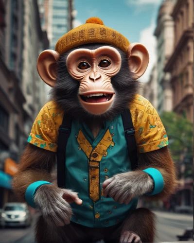 monkeys band,monkey,chimpanzee,barbary monkey,ape,monkey soldier,the monkey,monkey gang,chimp,primate,anthropomorphized animals,monkey banana,war monkey,monkey island,bale,kong,orang utan,digital compositing,orangutan,great apes,Conceptual Art,Fantasy,Fantasy 14