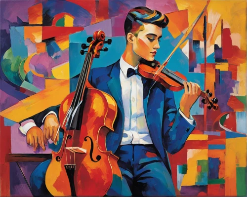 violinist,cello,violoncello,cellist,violist,violin player,violinist violinist,violin,bass violin,orchestra,violone,solo violinist,musician,concertmaster,violinists,orchesta,violins,string instruments,jazz guitarist,bowed string instrument,Conceptual Art,Oil color,Oil Color 25