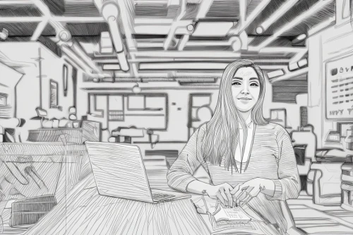 woman at cafe,coffee shop,the coffee shop,coffee tea drawing,coffee tea illustration,office line art,woman drinking coffee,barista,cashier,businesswoman,coffee background,cafe,salesgirl,shopkeeper,bakery,women at cafe,digital drawing,coffe-shop,waitress,soda shop,Design Sketch,Design Sketch,Character Sketch