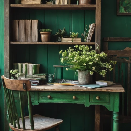 writing desk,sage green,vintage anise green background,pine green,shabby-chic,green wallpaper,antique table,green living,sideboard,danish furniture,intensely green hornbeam wallpaper,shabby chic,vintage kitchen,green chrysanthemums,antique sideboard,antique furniture,spring greens,fir green,chiffonier,blue and green,Conceptual Art,Fantasy,Fantasy 14