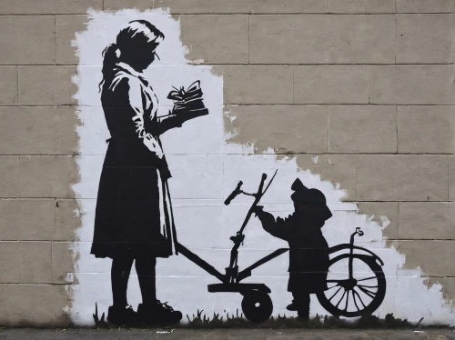 woman bicycle,mary poppins,girl with a wheel,extinction rebellion,silhouette art,stencil,urban street art,art silhouette,women silhouettes,urban art,wall sticker,streetart,street artist,street art,hans christian andersen,woman silhouette,stroller,suffragette,artistic cycling,woman with ice-cream,Conceptual Art,Graffiti Art,Graffiti Art 12