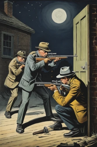 david bates,criminal police,crime,man holding gun and light,shooting gallery,prohibition,police work,crime prevention,assassination,wartime,the sandpiper combative,robber,second amendment,gunpoint,holding a gun,detective,crime scene,shootfighting,gun shots,cool woodblock images,Illustration,Black and White,Black and White 22