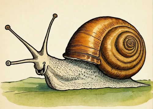 land snail,gastropod,snail,nut snail,banded snail,gastropods,mollusk,snail shell,garden snail,mollusc,snails and slugs,marine gastropods,escargot,mollusks,sea snail,molluscs,whelk,snails,bivalve,trochidae,Illustration,Retro,Retro 23