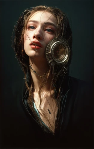 mystical portrait of a girl,digital painting,girl portrait,girl with speech bubble,young woman,world digital painting,smoking girl,girl in a long,respirator,portrait of a girl,girl with cloth,tambourine,girl in cloth,music player,girl with a wheel,cd cover,tears bronze,flugelhorn,girl smoke cigarette,saxophonist,Common,Common,Film