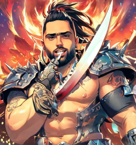 barbarian,dane axe,fire background,twitch icon,fantasy warrior,conquistador,wind warrior,cg artwork,warlord,male character,steam icon,axe,poseidon,dragon slayer,poseidon god face,zeus,drago milenario,aquaman,hero,viking