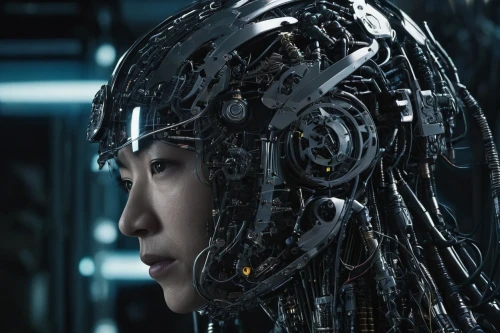 cybernetics,cyborg,artificial intelligence,neural network,endoskeleton,biomechanical,machine learning,ai,circuitry,robotic,women in technology,brainy,wearables,humanoid,cyber,chatbot,artificial hair integrations,sci fi,circuit board,equalizer,Conceptual Art,Sci-Fi,Sci-Fi 09