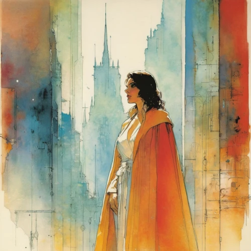 art deco woman,transistor,hedy lamarr-hollywood,art deco,vintage illustration,caped,imperial coat,ann margarett-hollywood,wonder woman city,maureen o'hara - female,mucha,art deco background,ester williams-hollywood,orange robes,costume design,hedy lamarr,lilian gish - female,wonderwoman,vintage art,accolade,Illustration,Paper based,Paper Based 12