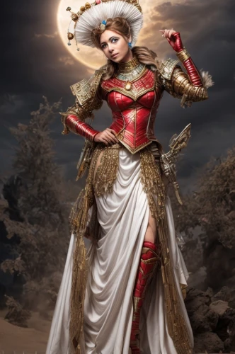 sorceress,queen of hearts,fantasy woman,priestess,goddess of justice,celtic queen,fantasy portrait,athena,fantasy picture,warrior woman,fantasy art,suit of the snow maiden,lady justice,baroque angel,female warrior,artemisia,ancient costume,cybele,the enchantress,miss circassian,Common,Common,None
