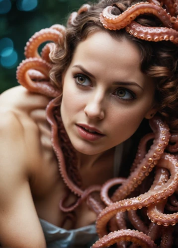 medusa,medusa gorgon,tentacles,octopus tentacles,squid rings,tentacle,gorgon,cnidaria,artificial hair integrations,octopus,giant pacific octopus,sea eel,intestines,cephalopod,pink octopus,kraken,calamari,sea snake,sigourney weave,noorderleech,Photography,General,Cinematic