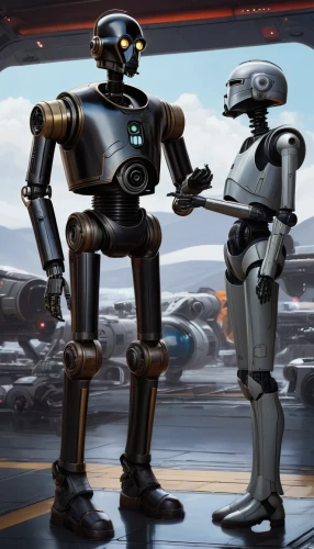 droids,robot combat,droid,cg artwork,storm troops,robotics,robots,bot training,c-3po,bot,boba,r2d2,officers,patrols,bb8-droid,r2-d2,sci fi,task force,a meeting,military robot,Conceptual Art,Fantasy,Fantasy 16