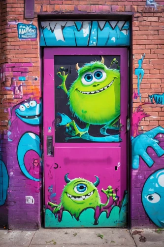 brooklyn street art,door,graffiti,metallic door,minion hulk,steel door,grafitti,monster's inc,graffiti art,doors,home door,grafitty,streetart,garage door,urban street art,iron door,wall,the door,creepy doorway,grafiti,Conceptual Art,Graffiti Art,Graffiti Art 07