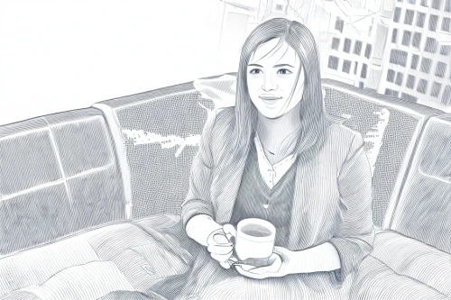 woman drinking coffee,coffee tea illustration,woman at cafe,women in technology,coffee tea drawing,bussiness woman,woman sitting,portrait of christi,camera illustration,office line art,journalist,interview,women's network,woman holding a smartphone,woman thinking,illustrator,financial advisor,hand-drawn illustration,comic halftone woman,book illustration,Design Sketch,Design Sketch,Character Sketch