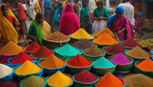 colored spices,spice market,indian spices,the festival of colors,spices,spice souk,punjena paprika,vegetable market,rajasthani cuisine,masala,baharat,amaranth grain,large market,garam masala,rajasthan,market stall,india,curry powder,harmony of color,ras el hanout,Photography,Documentary Photography,Documentary Photography 29