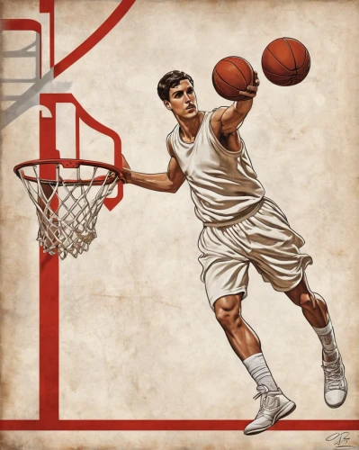 basketball player,game illustration,basketball,basket,basketball autographed paraphernalia,basketball shoe,outdoor basketball,basketball moves,streetball,retro 1950's clip art,wall & ball sports,vector graphic,basket wicker,slam dunk,vector image,vector illustration,basketball shoes,basket maker,dunker,sports collectible,Art,Classical Oil Painting,Classical Oil Painting 02