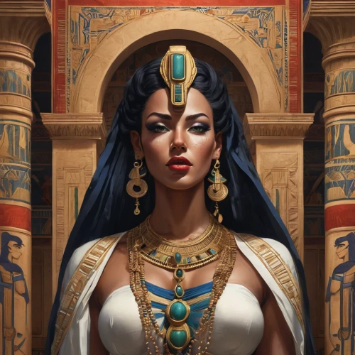 cleopatra,ancient egyptian girl,pharaonic,ancient egyptian,priestess,ancient egypt,egyptian,horus,pharaoh,karnak,artemisia,pharaohs,ramses ii,tutankhamun,athena,egyptology,nile,tutankhamen,egyptians,maat,Art,Classical Oil Painting,Classical Oil Painting 01