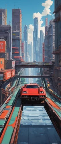 street canyon,gulf,racing road,topdown,vanishing point,city highway,drive,car roof,harbour city,race track,ford gt 2020,futuristic landscape,tesla roadster,game car,cityscape,commute,3d car wallpaper,testarossa,city car,porsche 914,Conceptual Art,Daily,Daily 02