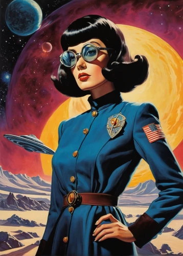 sci fiction illustration,cosmonautics day,retro women,retro woman,science fiction,astronautics,policewoman,science-fiction,dita,space tourism,lunar prospector,violinist violinist of the moon,andromeda,mission to mars,sci fi,wearables,atomic age,sterntaler,spacefill,copernican world system,Illustration,Retro,Retro 04