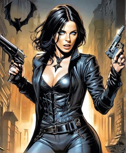 black widow,woman holding gun,girl with a gun,holding a gun,femme fatale,huntress,girl with gun,birds of prey-night,birds of prey,smith and wesson,agent 13,agent,spy,renegade,catwoman,rosa ' amber cover,widow,bad girl,special agent,secret agent