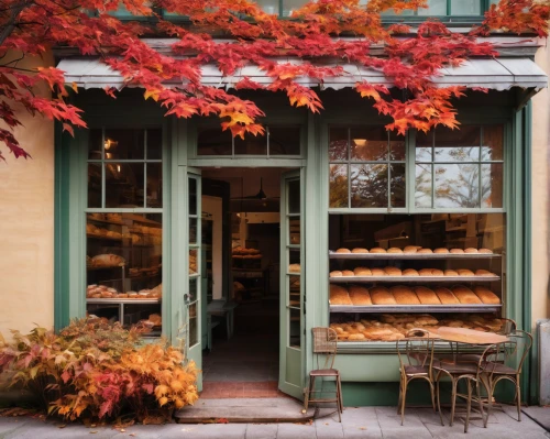 pastry shop,pâtisserie,bakery,pastries,sweet pastries,cake shop,viennoiserie,bakery products,autumn decor,french confectionery,store front,flower shop,storefront,autumn cupcake,store fronts,seasonal autumn decoration,french macaroons,autumn decoration,autumn taste,vermont,Conceptual Art,Daily,Daily 10