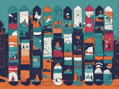 surfboards,quiver,surfing equipment,skateboard deck,snowboard,surfers,surfboard,kayaks,pencil cases,canoes,digital nomads,hiking socks,ski equipment,collection of ties,surfboard shaper,paddleboard,skis,boards,sleds,icon pack,Illustration,Vector,Vector 06