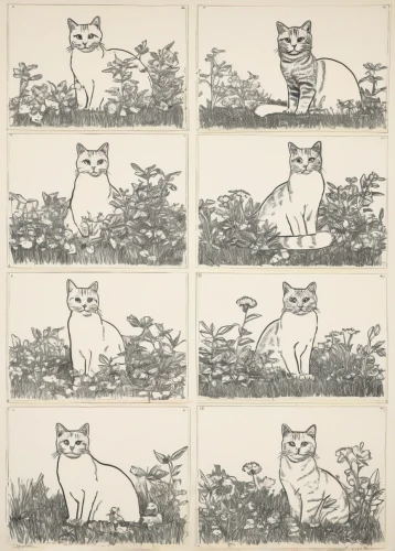 cool woodblock images,vintage cats,woodblock prints,cat drawings,vintage cat,cat frame,cats playing,chinese pastoral cat,kate greenaway,cartoon cat,shoji paper,cat line art,woodblock printing,cat cartoon,cats,cattles,cat image,warhol,andy warhol,cat doodles,Art,Artistic Painting,Artistic Painting 22