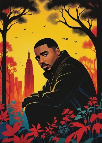 novelist,drake,kendrick lamar,vector illustration,vector graphic,luther,cd cover,woods,album cover,vector image,vector art,in the fall of,autumn icon,forest man,farmer in the woods,vincent van gough,the woods,marsalis,hip hop music,barack obama,Illustration,Vector,Vector 09