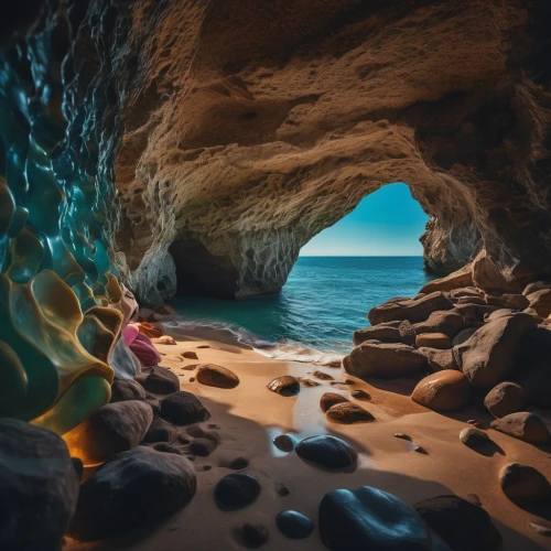 sea cave,sea caves,blue caves,cave on the water,the blue caves,natural arch,blue cave,cave,paparoa national park,lava cave,petra tou romiou,cave tour,cave girl,pit cave,cave church,rock arch,limestone arch,cliff dwelling,algarve,nusa penida,Photography,General,Cinematic