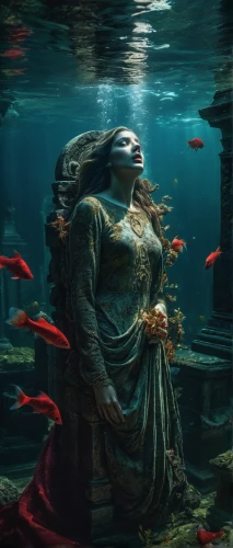 god of the sea,underwater background,under the water,water nymph,sea god,the sea maid,rusalka,submerged,fantasy picture,mermaid background,merfolk,under the sea,merman,under sea,mergus,undersea,girl with a dolphin,under water,the people in the sea,aquatic,Photography,Artistic Photography,Artistic Photography 01