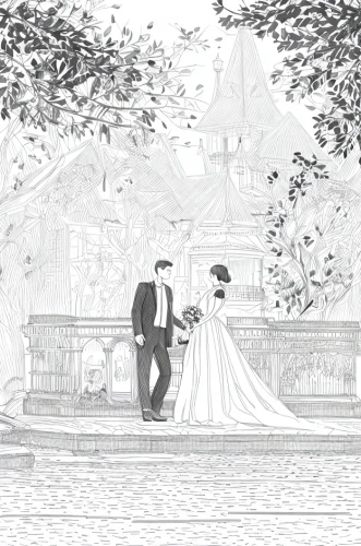 vintage couple silhouette,wedding frame,silver wedding,wedding couple,wedding photo,the ceremony,bride and groom,wedding ceremony,fairytale,wedding invitation,a fairy tale,just married,couple silhouette,guestbook,fairy tale,romantic scene,walking down the aisle,hand-drawn illustration,married,waltz,Design Sketch,Design Sketch,Character Sketch