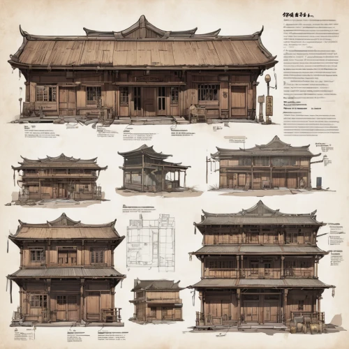 chinese architecture,asian architecture,hanok,japanese architecture,bukchon,xi'an,ancient buildings,wooden houses,korean history,chinese style,cool woodblock images,the forbidden city in beijing,timber house,forbidden city of beijing,changgyeonggung palace,wooden house,oriental painting,wooden facade,medieval architecture,houses clipart,Unique,Design,Character Design