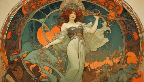 mucha,alfons mucha,art nouveau,art nouveau design,art nouveau frame,art nouveau frames,rusalka,art deco woman,1906,1905,the enchantress,1921,accolade,fire screen,asher durand,lilian gish - female,fantasia,vintage illustration,1926,dryad,Illustration,Retro,Retro 03