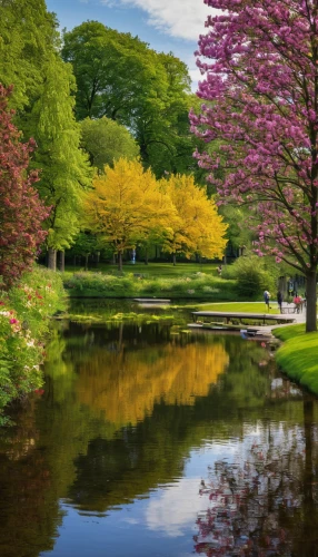 colors of spring,spring nature,japanese cherry trees,japanese garden,springtime background,flowering trees,japan garden,river landscape,green trees with water,netherlands,blooming trees,cherry trees,garden pond,nature landscape,spring background,english garden,beautiful landscape,sefton park,spring blossoms,splendor of flowers,Conceptual Art,Daily,Daily 06