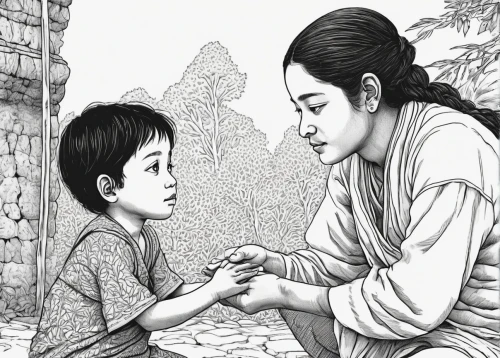father with child,buddha's birthday,capricorn mother and child,little girl and mother,sejong-ro,nước chấm,chạo tôm,world children's day,mother-to-child,mì quảng,yi sun sin,chinese art,coloring picture,mother,cơm tấm,luo han guo,shirakami-sanchi,mother's,gỏi cuốn,blessing of children,Illustration,Black and White,Black and White 16