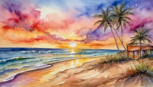 watercolor palm trees,watercolor background,watercolor painting,watercolor,watercolor paint,watercolors,water color,watercolor pencils,water colors,watercolor paint strokes,beach landscape,watercolour,watercolor sketch,watercolor cafe,watercolor frame,watercolor paper,sunset beach,watercolor texture,watercolor blue,abstract watercolor,Illustration,Paper based,Paper Based 24