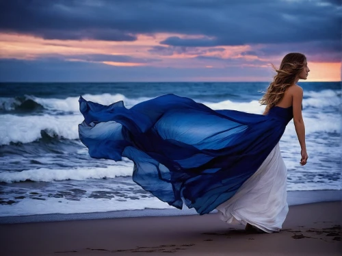 the wind from the sea,girl in a long dress,blue moment,sea breeze,shades of blue,blue rose,evening dress,little girl in wind,the sea maid,wind wave,cobalt blue,girl on the dune,ocean blue,mermaid silhouette,celtic woman,by the sea,blue enchantress,passion photography,girl in a long dress from the back,blue moon rose,Photography,Artistic Photography,Artistic Photography 14