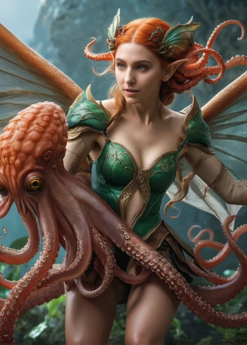 merfolk,lembeh,medusa gorgon,cephalopod,cephalopods,fantasy art,nami,fae,fantasy woman,cnidaria,nautilus,under sea,tentacles,tentacle,medusa,dryad,fantasy picture,octopus,faery,anahata