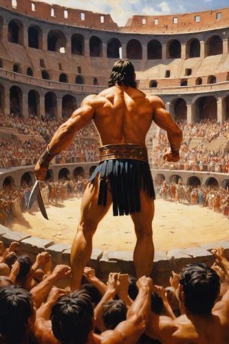 italy colosseum,roman coliseum,greco-roman wrestling,gladiator,coliseo,sparta,roman history,coliseum,rome 2,gladiators,bullfight,pankration,in the colosseum,ancient rome,greek in a circle,striking combat sports,hercules,romans,colosseum,theater of war,Art,Classical Oil Painting,Classical Oil Painting 12