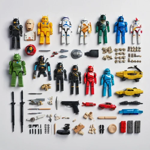 vintage toys,collectible action figures,construction toys,toy photos,wooden toys,tin toys,from lego pieces,construction set toy,plastic toy,metal toys,miniature figures,toys,lego building blocks,playmobil,toy toys,play figures,game pieces,objects,minifigures,children's toys,Unique,Design,Knolling
