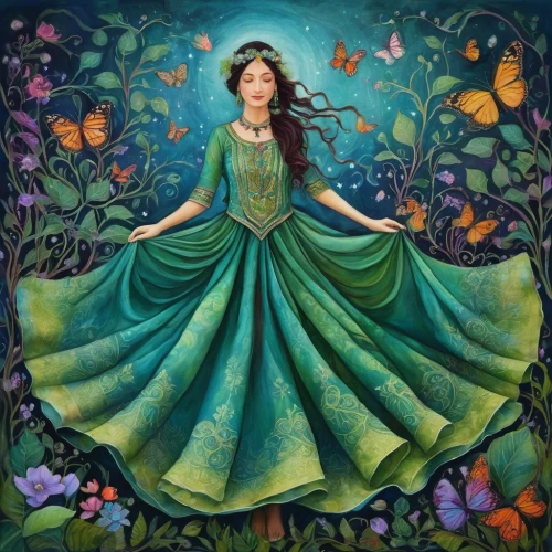 fairy peacock,fairy queen,rosa 'the fairy,faerie,faery,celtic woman,vanessa (butterfly),celtic queen,fairy tale character,flower fairy,julia butterfly,rosa ' the fairy,aurora butterfly,garden fairy,the enchantress,butterfly green,cinderella,girl in the garden,girl in flowers,fairy,Illustration,Abstract Fantasy,Abstract Fantasy 07