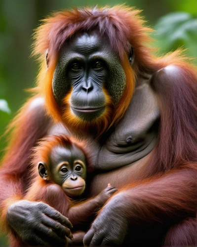 baby with mom,mother with child,mother and child,mother and infant,orang utan,monkey with cub,mother and baby,orangutan,primates,monkey family,mothers love,little girl and mother,borneo,ginger family,great apes,mother with children,motherly love,father with child,harmonious family,motherhood,Conceptual Art,Sci-Fi,Sci-Fi 22