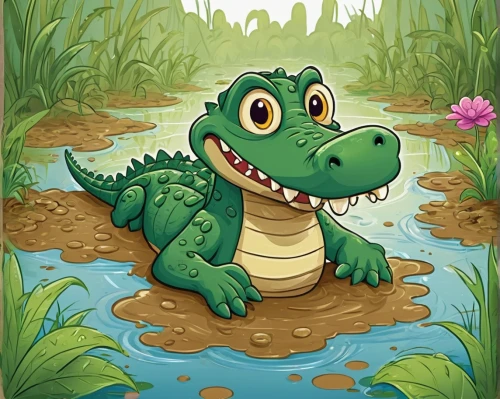 little crocodile,little alligator,alligator,freshwater crocodile,crocodile,philippines crocodile,marsh crocodile,salt water crocodile,crocodile park,missisipi aligator,gator,young alligator,west african dwarf crocodile,american alligator,croc,game illustration,aligator,muggar crocodile,crocodiles,vector illustration,Illustration,Realistic Fantasy,Realistic Fantasy 02