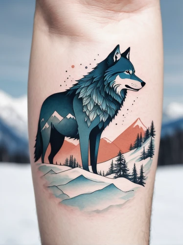 constellation wolf,wolf,canis lupus,forearm,canidae,wolves,howling wolf,gray wolf,tattoo,european wolf,howl,wolf bob,wolfdog,polar,sakhalin husky,two wolves,nordic bear,on the arm,husky,wolf couple,Illustration,Japanese style,Japanese Style 08