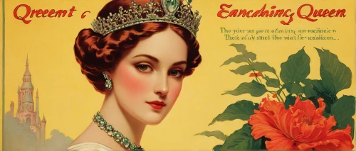 film poster,queen s,advertisement,crown chocolates,magazine cover,queen crown,enamel sign,queen of hearts,queen anne,vintage advertisement,orientalism,celtic queen,queen-elizabeth-forest-park,brazilian monarchy,monarchy,queen bee,magazine - publication,quince decorative,italian poster,cover,Art,Classical Oil Painting,Classical Oil Painting 14