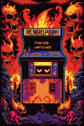 door to hell,retro halloween,queso flameado,fire background,halloween background,inferno,jukebox,halloween truck,burning house,halloween border,fire land,halloween poster,jack o'lantern,jack-o'-lantern,arcade game,jack-o-lantern,cd cover,turbografx-16,halloween icons,halloweenkuerbis,Unique,Pixel,Pixel 04